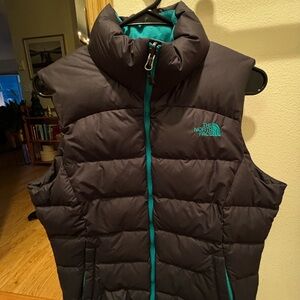 The North Face Teal and Black Jacket